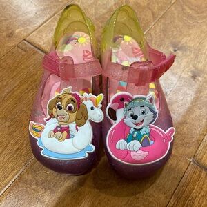 Nickelodeon Paw Patrol Toddler Little Girls Jelly Pink Shoes Skye Everest Size 9